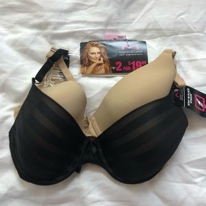 NWT 36 D two pack of bras MaidenForm